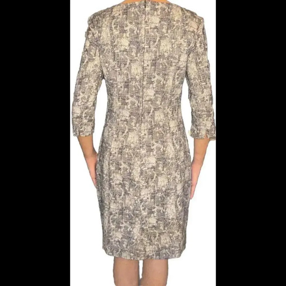 MM Lafleur Preppy Womens 6 Black Sheath Career Business Casual Capsule Dress - Picture 4 of 14